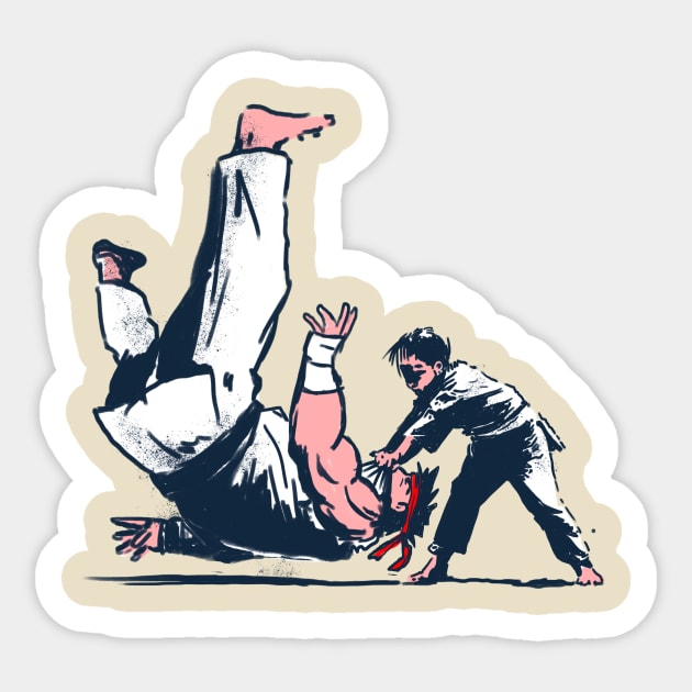 street fight Sticker by Alberto83aj